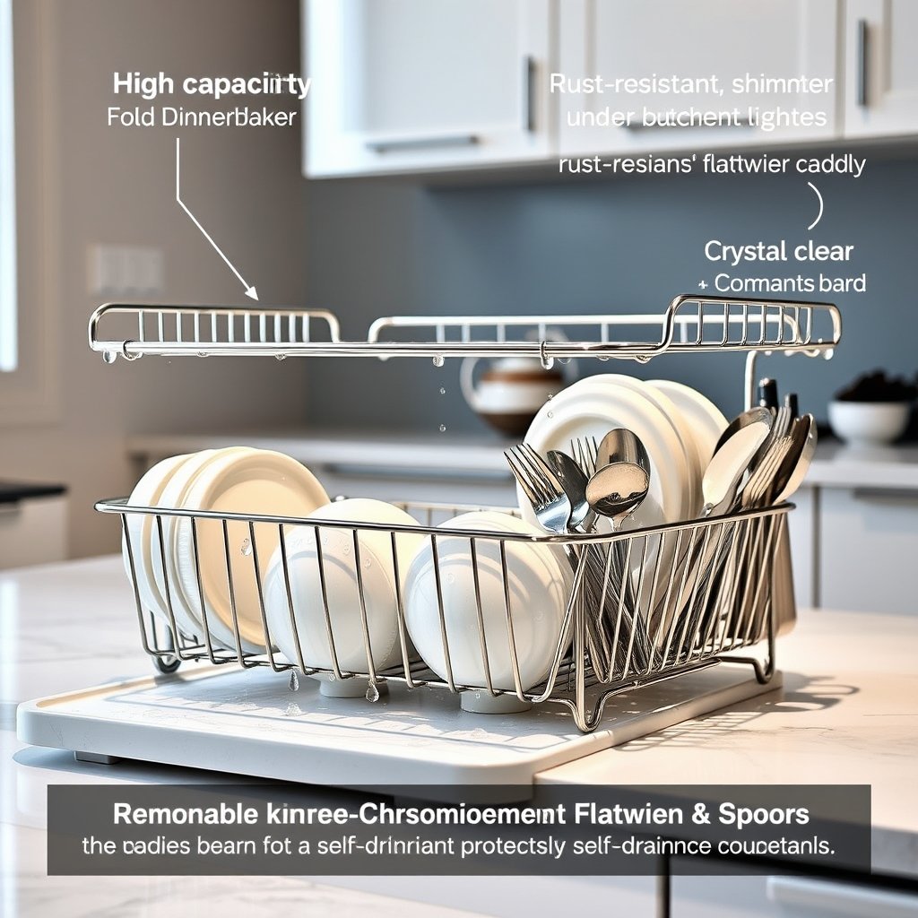 Best Large Dish Rack Review: Rust-Resistant? 2 Best Large Dish Rack in action