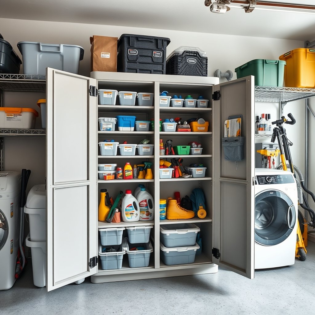 Sauder Select Storage Cabinet Review: Worth $200? 4 Sterilite 5 Shelf Storage Cabinet in action